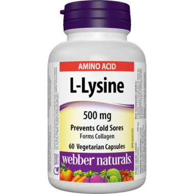 Webber Naturals L-Lysine Capsules Webber Naturals L-Lysine Capsules