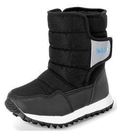 Jan & Jul Tall Puffy Winter Boots Black