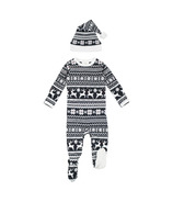 L'ovedbaby Organic Holiday Footie & Cap Set Rudolph