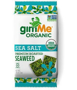 gimMe Organic Roasted Seaweed Snacks Sel de mer