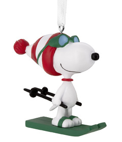 Hallmark Christmas Ornament Peanuts Snoopy Skiing
