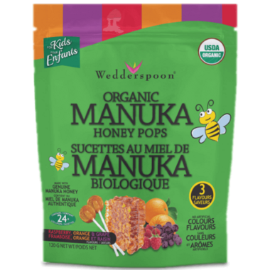 Wedderspoon Organic Manuka Honey Pops Variety Pack Wedderspoon Organic Manuka Honey Pops Variety Pack