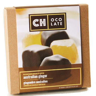 CH Ocolate Belgium Dark Chocolate Dipped Australian Ginger CH Ocolate Belgium Dark Chocolate Dipped Australian Ginger