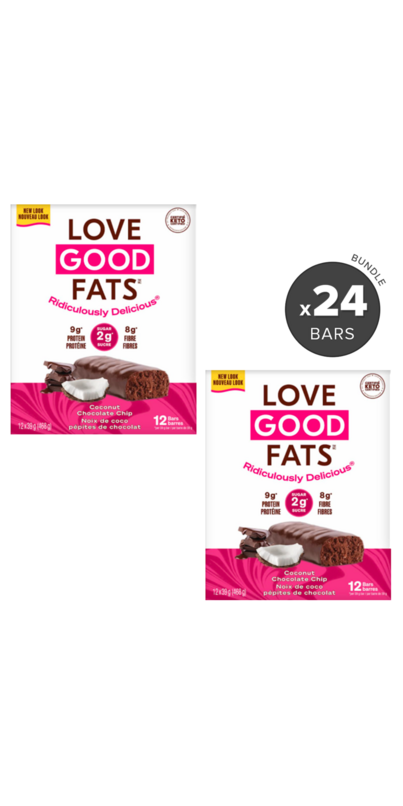 Buy Love Good Fats Coconut Chocolate Chip Snack Bar Bundle at Well.ca ...