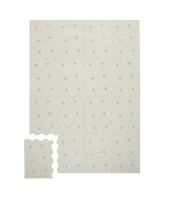 3 Sprouts EVA Foam Puzzle Mat Blueberry Taupe