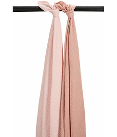 Meyco Baby Muslin Swaddle Pack Soft Rose