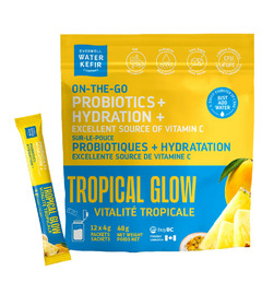 Everwell Water Kefir On-The-Go Probiotic + Hydration Powder Tropical Glow
