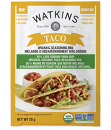 Mélange d'assaisonnement gourmet pour tacos à teneur réduite en sodium Watkins Organic
