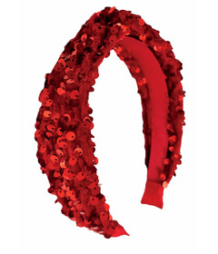 Rockahula Kids Sequin Velvet Headband Red