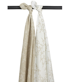Meyco Baby Muslin Swaddle Pack Branches Sand