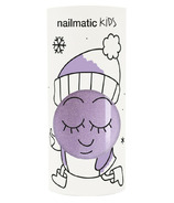 nailmatic Piglou Kids Water-Based Nail Polish Purple Glitter