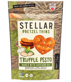 Stellar Snacks Pretzel Thins Truffle Pesto