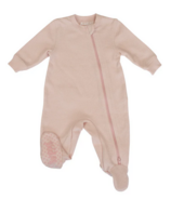 Juddlies Mini Waffle Footed Sleeper Pink Clay