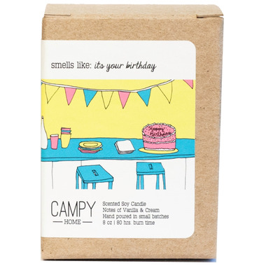 Campy Smells Like: A Happy Birthday Soy Candle Campy Smells Like: A Happy Birthday Soy Candle