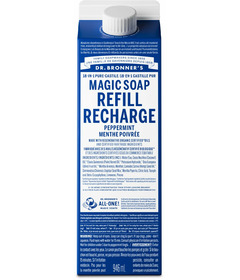 Dr. Bronner's Organic Pure Castile Liquid Soap Refill Peppermint