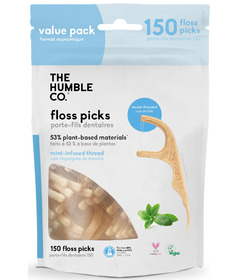 The Humble Co. Dental Floss Picks Mint Value Pack