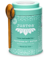 JusTea Loose Leaf Herbal Tea Peppermint Detox