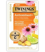 Twinings Antioxydant + Citrus et thé vert au gingembre