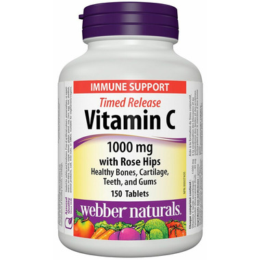 Webber Naturals Vitamin C 1000 mg with Rose Hips Timed Release Webber Naturals Vitamin C 1000 mg with Rose Hips Timed Release
