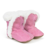 Robeez Soft Sole Classic Boot Pink Leather