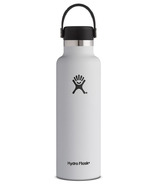Hydro Flask Standard Mouth with Flex Cap White