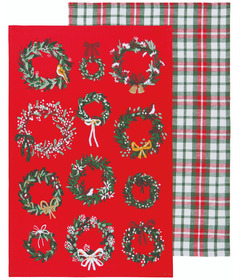 Aujourd’hui, des couronnes de torchons de Noël créées par Danica