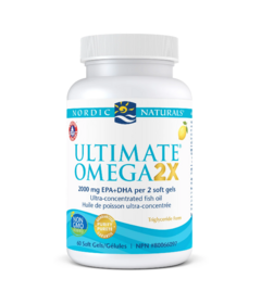 Nordic Naturals Ultimate Omega 2X Ultra Concentrated Fish Oil Lemon 