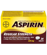 Aspirin 325mg Regular Strength Tablets Small Bottle