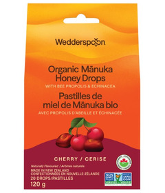 Wedderspoon Organic Manuka Honey Drops Cherry