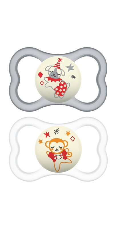 Grey Mam Pacifier Buy MAM Glow in the Dark AirNight Pacifiers Set Grey & White at Well.ca ...