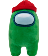 YuMe Among Us Official 12 Inch Plush Accessory Green With Beanie