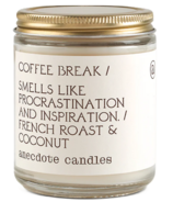 Anecdote Candles Glass Jar Candle Coffee Break