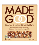 MadeGood Barres de granola biologiques, biscuits et crème