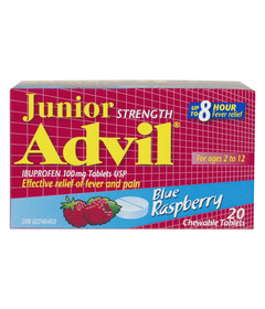 Advil Junior Strength Chewables Blue Raspberry