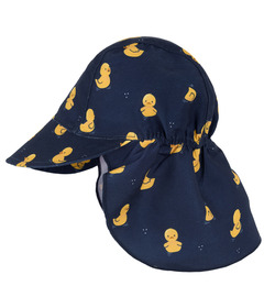 Petit Lem Swim Woven Hat Duck Print on Navy