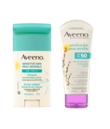 Aveeno SPF 50 Sensitive Skin Mineral Sunscreen Bundle