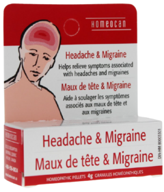 Homeocan Headache & Migraine Homeopathic Pellets