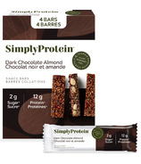 Simply Protein Plant Based Snack Bars Dark Chocolate Almond 