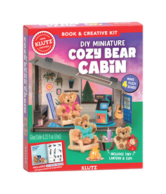 image of Klutz DIY Miniature Cozy Bear Cabin Book & Creative Kit with sku:335174