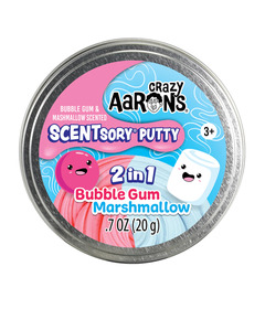 Crazy Aaron's Thinking Putty Scentsory Putty Duos Bubblegum Marshmallow