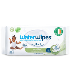 WaterWipes Sensitive+ Baby & Toddler Wipes Unscented & Hypoallergenic