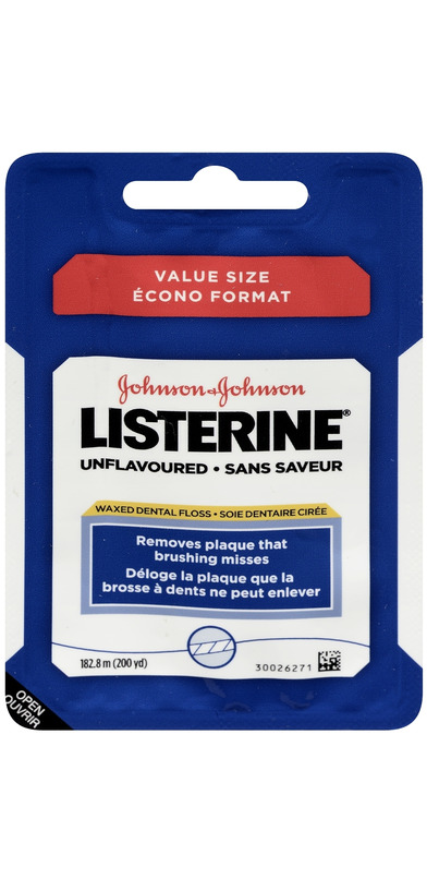 Buy Listerine Waxed Dental Floss Unflavoured at Well.ca | Free Shipping ...