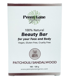 Penny Lane Organics 100% Natural Beauty Bar Patchouli Sandalwood