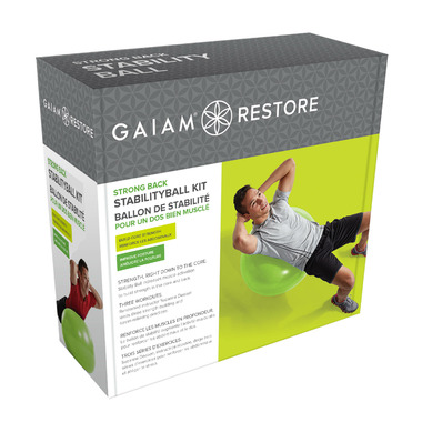 Buy Restore by Gaiam Strong Back Stability Ball Kit at