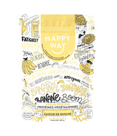 Happy Way Vegan Protein Powder Banana