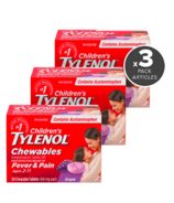 Tylenol Children's Chewable Tablets Grape Bundle