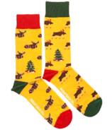 Chaussettes pour hommes Friday Sock Co. Motif élan de Noël