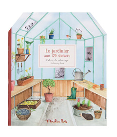Moulin Roty Le Jardinier Gardener Sticker & Colouring Book