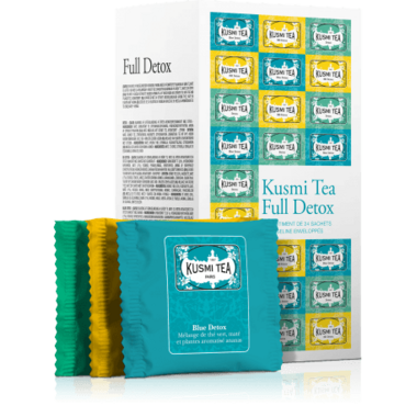 Kusmi Tea, BB Detox, Organic Blend of Green Tea, Mate & Grapefruit -  Flavored Plants