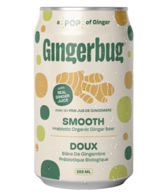 Gingerbug Prebiotic Organic Ginger Beer Smooth